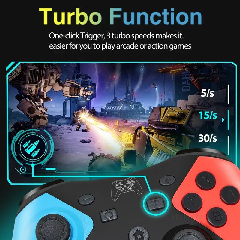 Wireless Bluetooth Controller for Nintendo Switch 2/Switch Pro Gamepad Compatible Switch Pro/Oled/Lite/PC/Android Joystick 