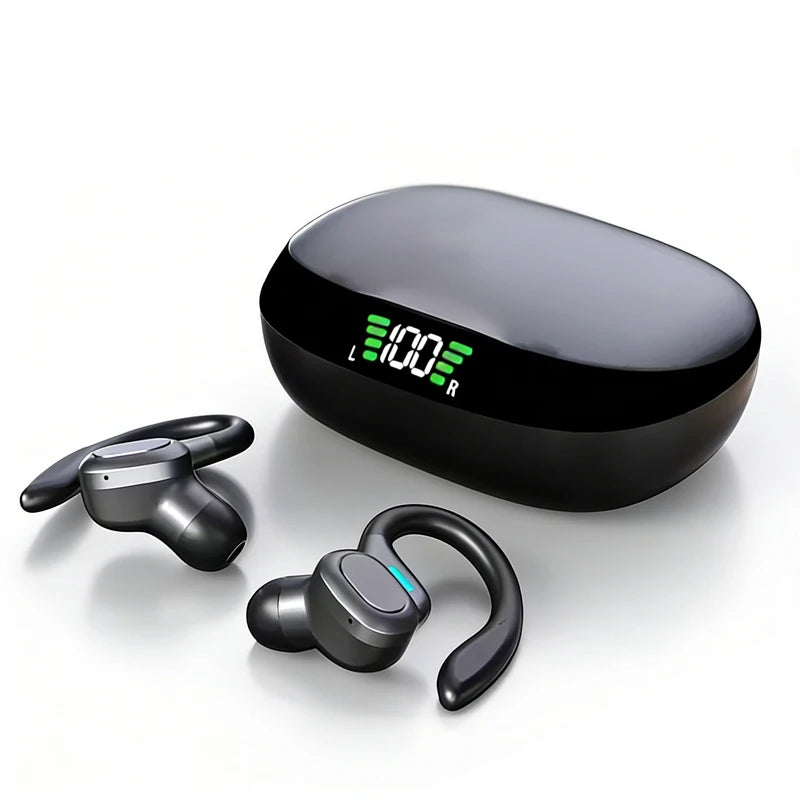 Original Sports Wireless Earphones Earhook with Mics LED Power...
