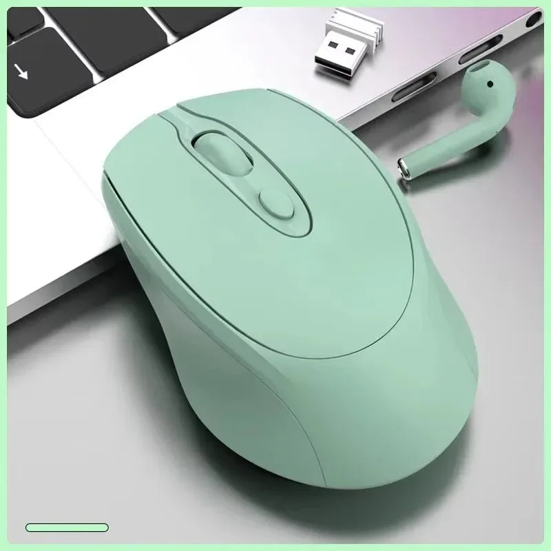 Rechargeable Wireless Mouse Dual Modes Bluetooth-compatible 2.4G USB Silent Ergonomic Mice For Laptop Pad Tablet Macbook Mause