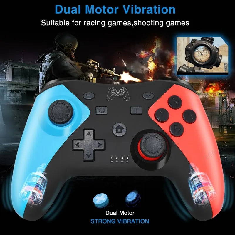 Wireless Bluetooth Controller for Nintendo Switch 2/Switch Pro Gamepad Compatible Switch Pro/Oled/Lite/PC/Android Joystick 
