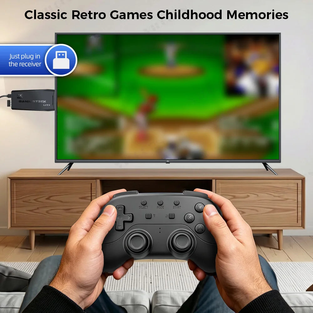 VILCORN NEW 2.4G Wireless Game Controller for PC Android, Turbo Button, Ergonomic Gamepad, Plug & Play for Retro Emulator Games