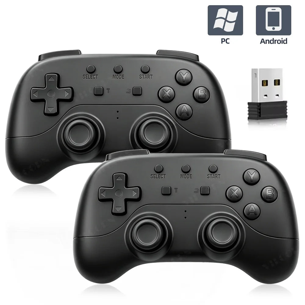 VILCORN NEW 2.4G Wireless Game Controller for PC Android, Turbo Button, Ergonomic Gamepad, Plug & Play for Retro Emulator Games